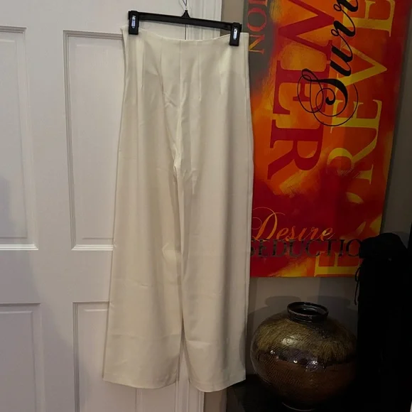 NWT Commense Cream Trousers - Picture 6 of 6